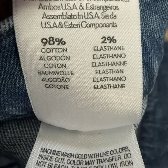 Mother Denim The Tab Roller Skimp Jeans Women 30 Blue Wide Leg From Out Of Town - Picture 11 of 12